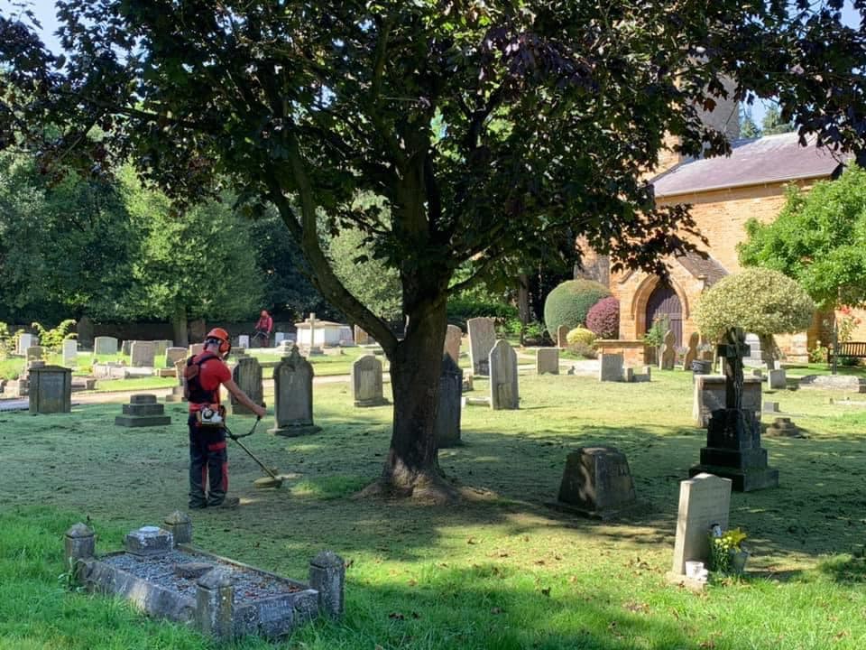 church yard landscaping