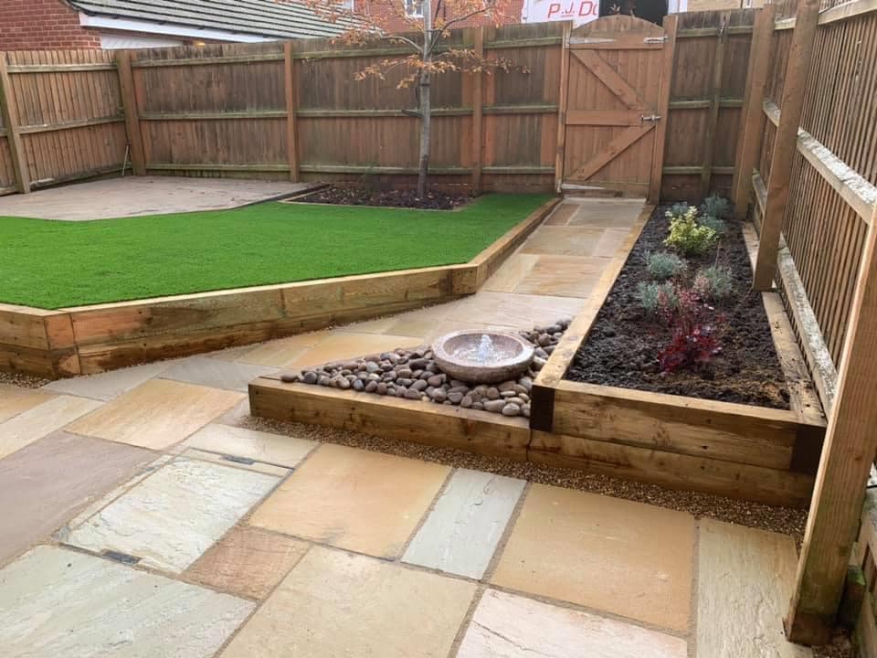 garden patio and landscaping